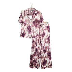 Jason Wu Pajamas Women’s Size Large Purple & White Shirt Top & Pants Set New NWT